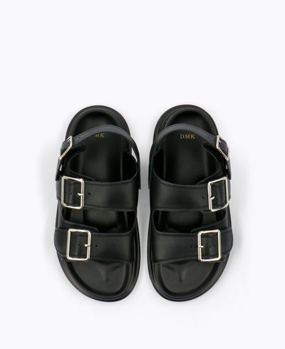 Sydney Platform Sandals - Black