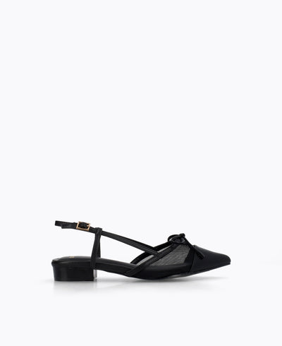 Hailey Slingback Heel Pumps - Black